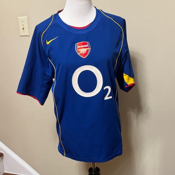 Nike Other - Vintage Nike Arsenal 2004/05 Football Away Soccer Jersey Blue Size M pre-owned
